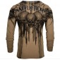 Футболка с длинным рукавом 3XL AFFLICTION Men LONG SLEEVE THERMAL Shirt WALKING DEAD Skull Biker MMA Black